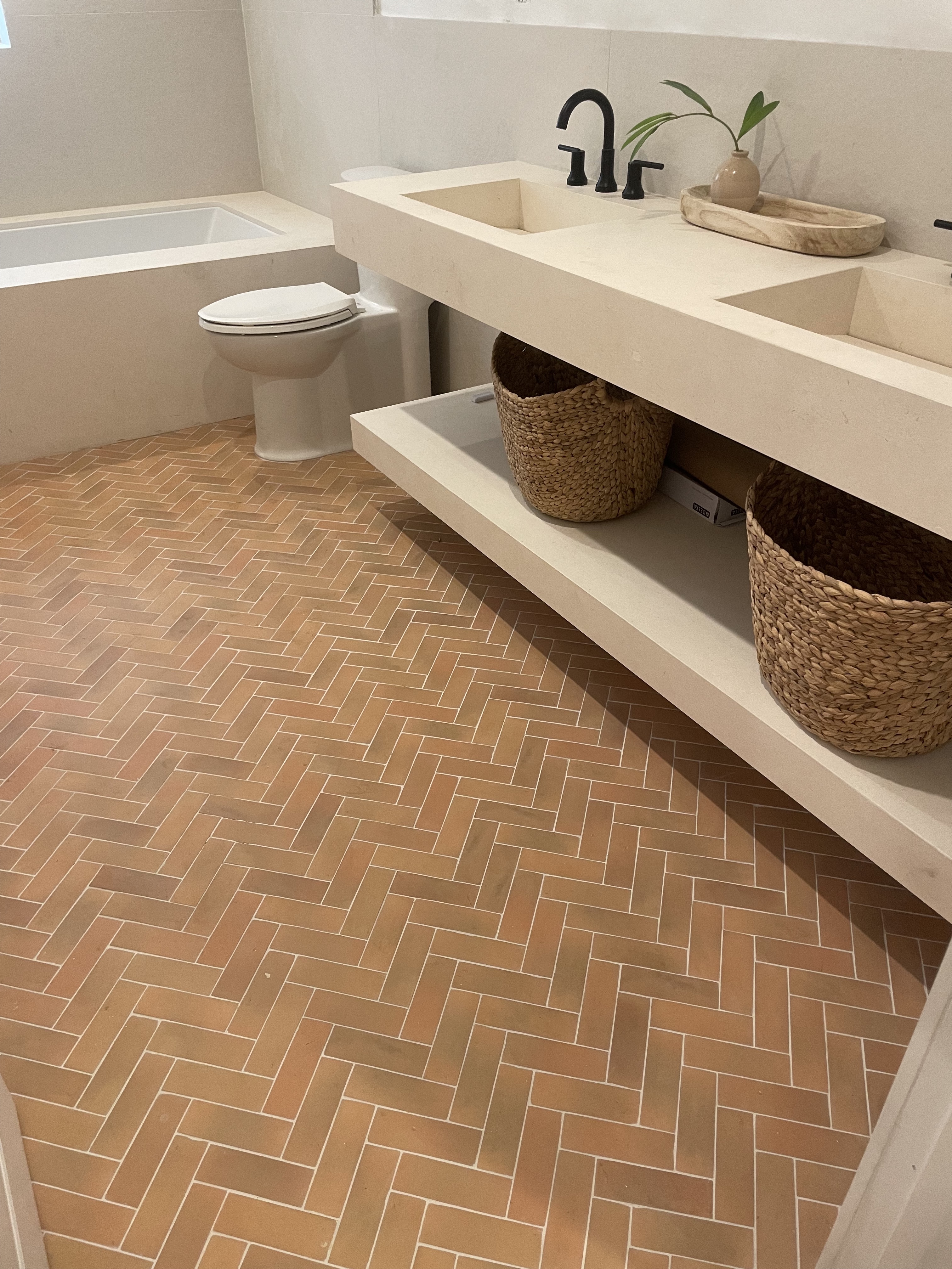 A Stunning Herringbone Floor Remodel by Anchor Construction